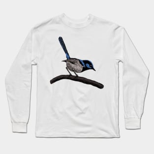 Fairy wren drawing Long Sleeve T-Shirt